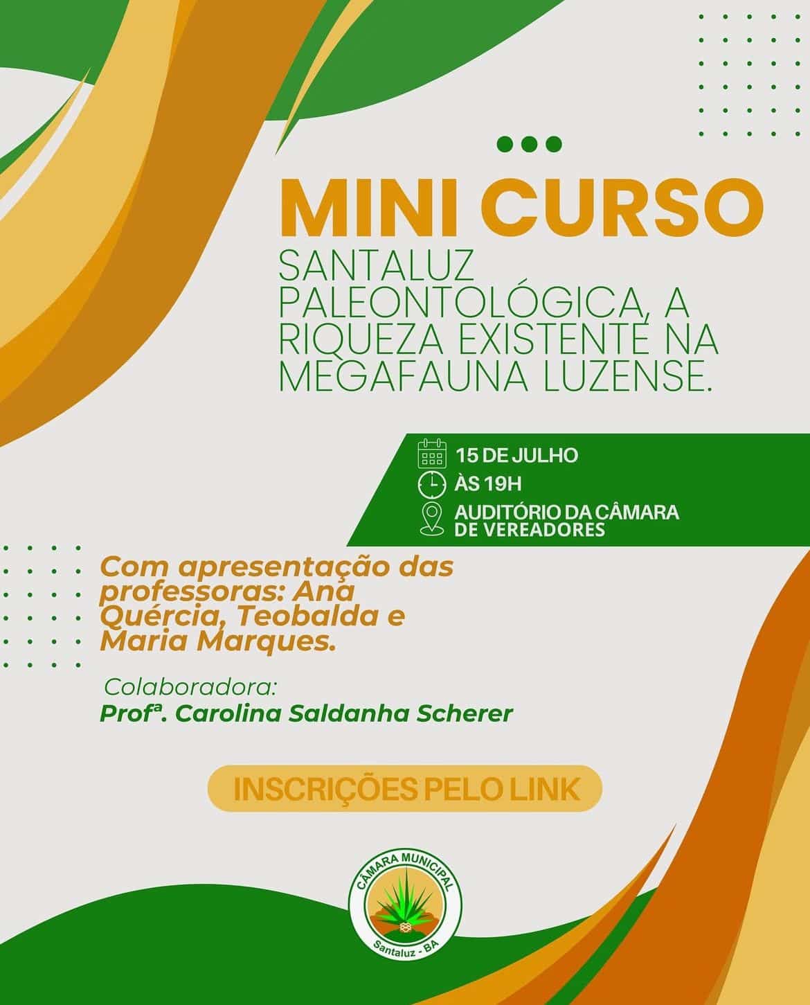 Leia mais sobre o artigo MINICURSO IMPERDÍVEL EM SANTALUZ!
